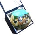 Hand-Painted Glass Bauble - Felted Sheep - BAUBLE17 - Emma Ball