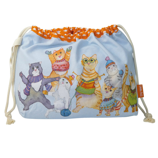 Drawstring Bag - Kittens in Mittens - DRAW09 - Emma Ball