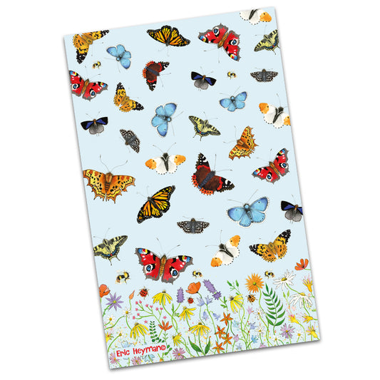 Tea Towel - 100% Cotton - Butterflies - Emma Ball