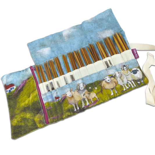 Needle Wrap - Felted Sheep - KN24 - Emma Ball