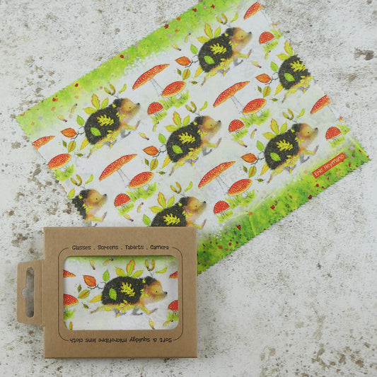 Lens Cloth - Hedgehogs - LC01 - Emma Ball