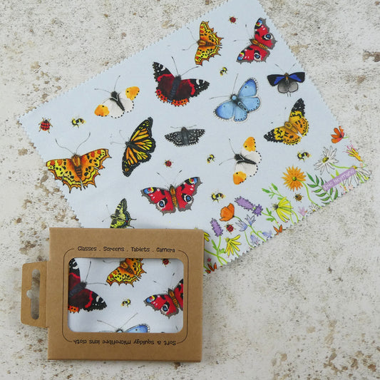 Lens Cloth - Butterflies - LC08 - Emma Ball