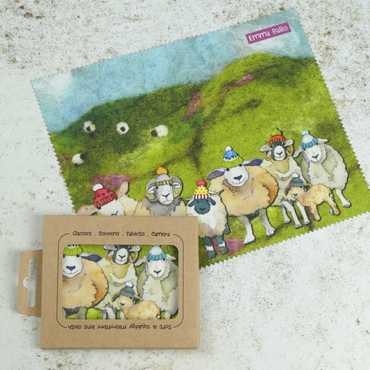 Lens Cloth - Happy Sheep - LC13 - Emma Ball