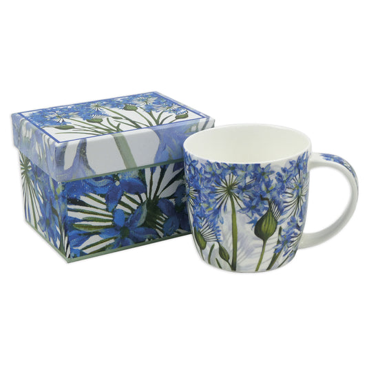 Bone China Mugs - Agapanthus - MUG38 - Gift Boxed