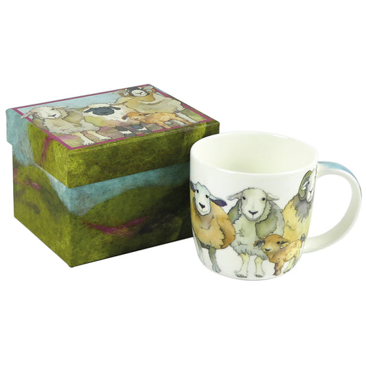 Bone China Mugs - Felted Sheep - MUG60 - Gift Boxed