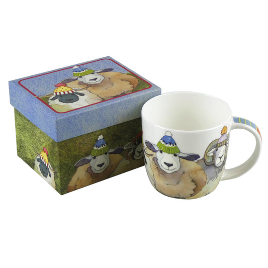 Bone China Mugs - Happy Sheep - MUG70 - Gift Boxed