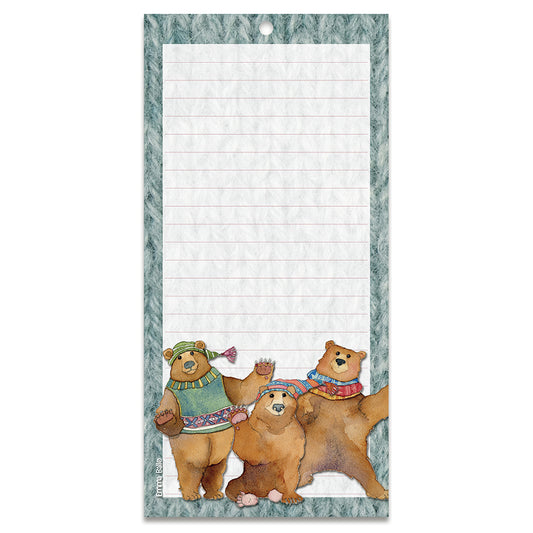Magnetic Notepad - Woolley Bears - NP133 - Emma Ball