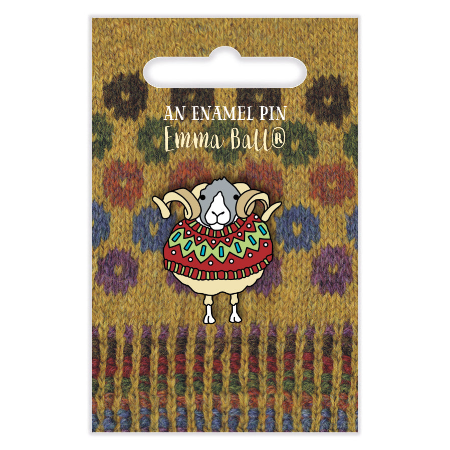 Enamel Pins - Woolly Sheep in Sweaters - PIN19 - Emma Ball