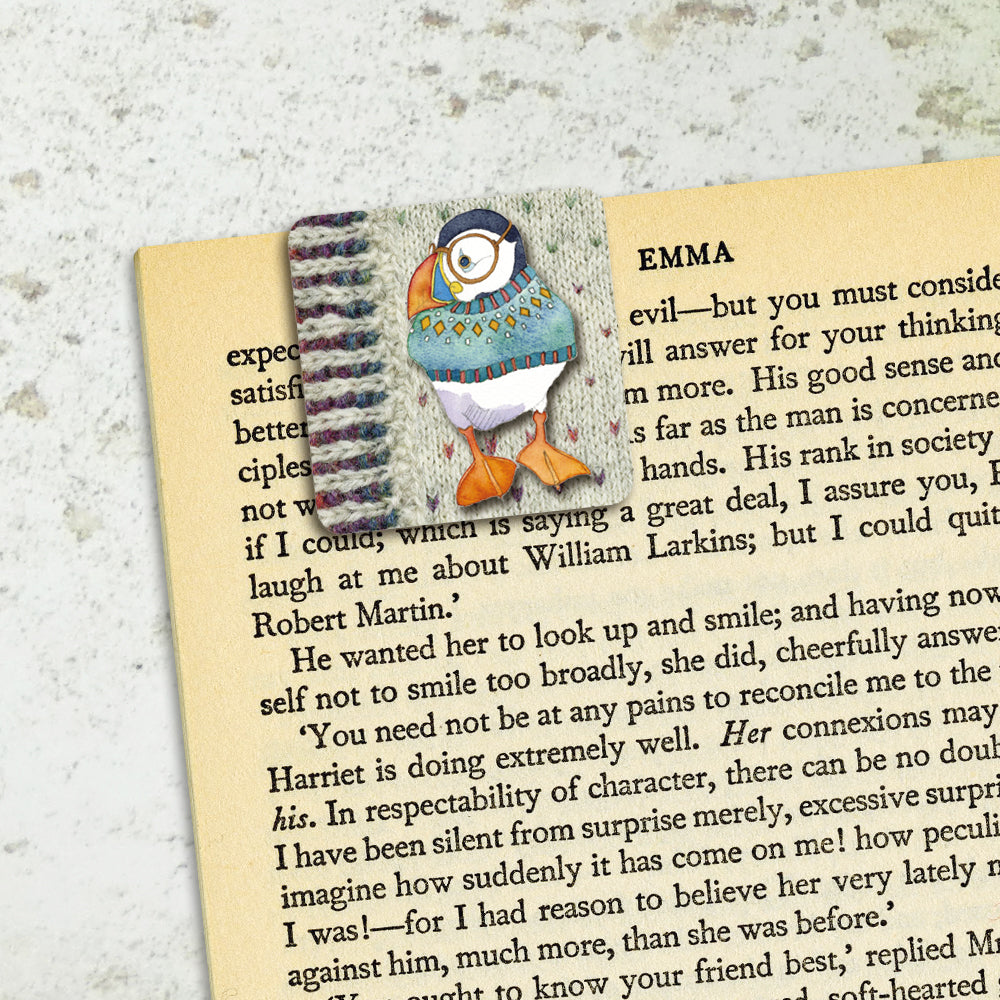 Mini Page Markers - Woolly Puffins - PM03 - Emma Ball