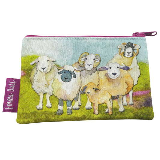 Small Zip Purse - Felted Sheep - PU23 - Emma Ball