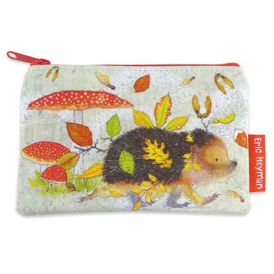 Small Zip Purse - Hedgehog - PU32 - Emma Ball