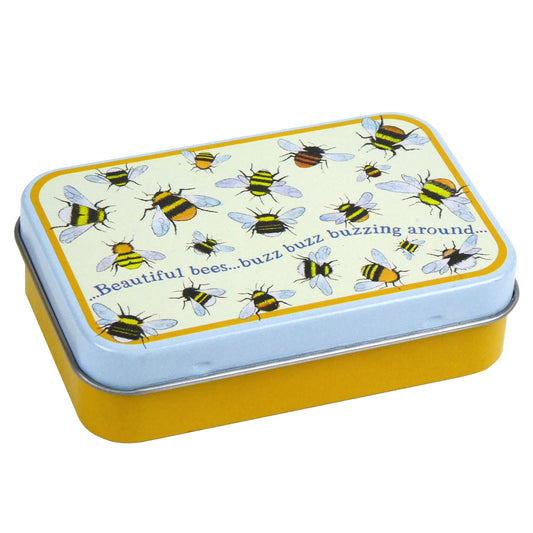 Mini Metal Hinged Tin - Bees - T178 - Emma Ball