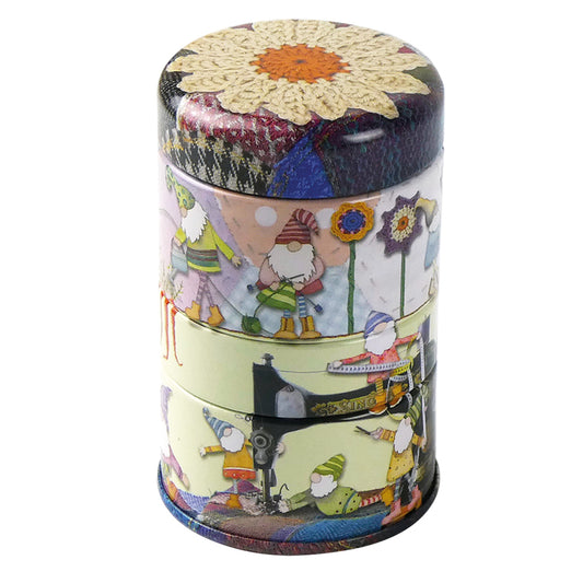 Small Stacker Tins - Crafting Gnomes - T282 - Emma Ball