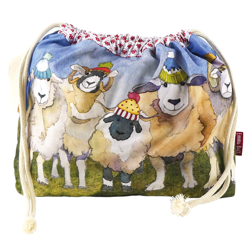 Drawstring Bag - Happy Sheep - DRAW24 - Emma Ball