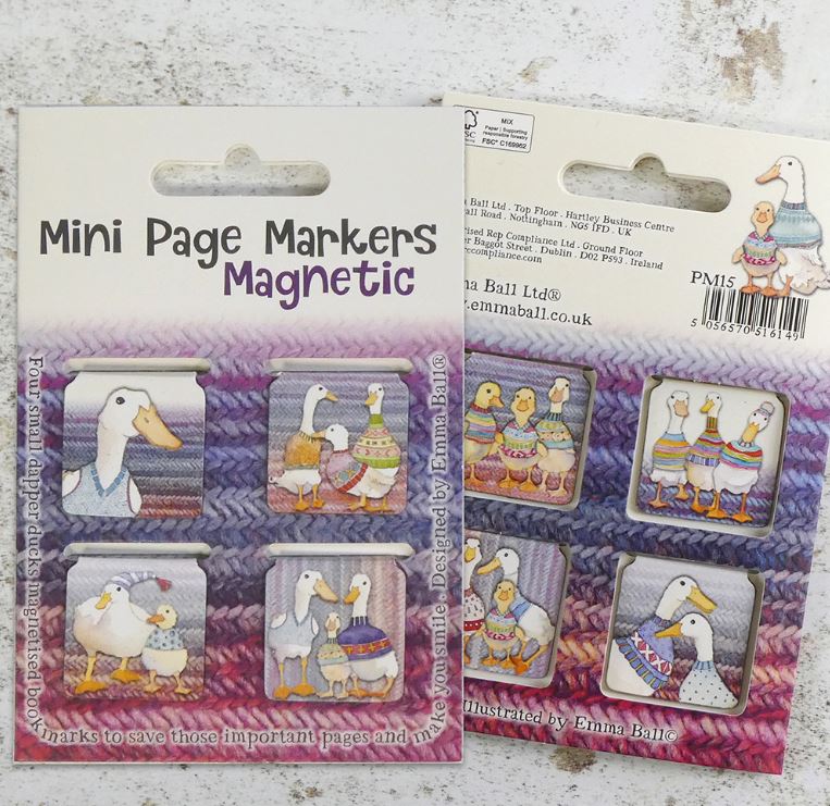 Mini Page Markers - Dapper Ducks - PM15 - Emma Ball