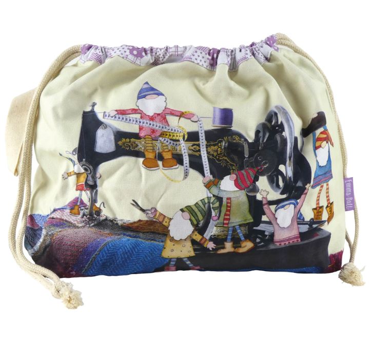 Drawstring Bag - Sewing Gnomes - DRAW27 - Emma Ball
