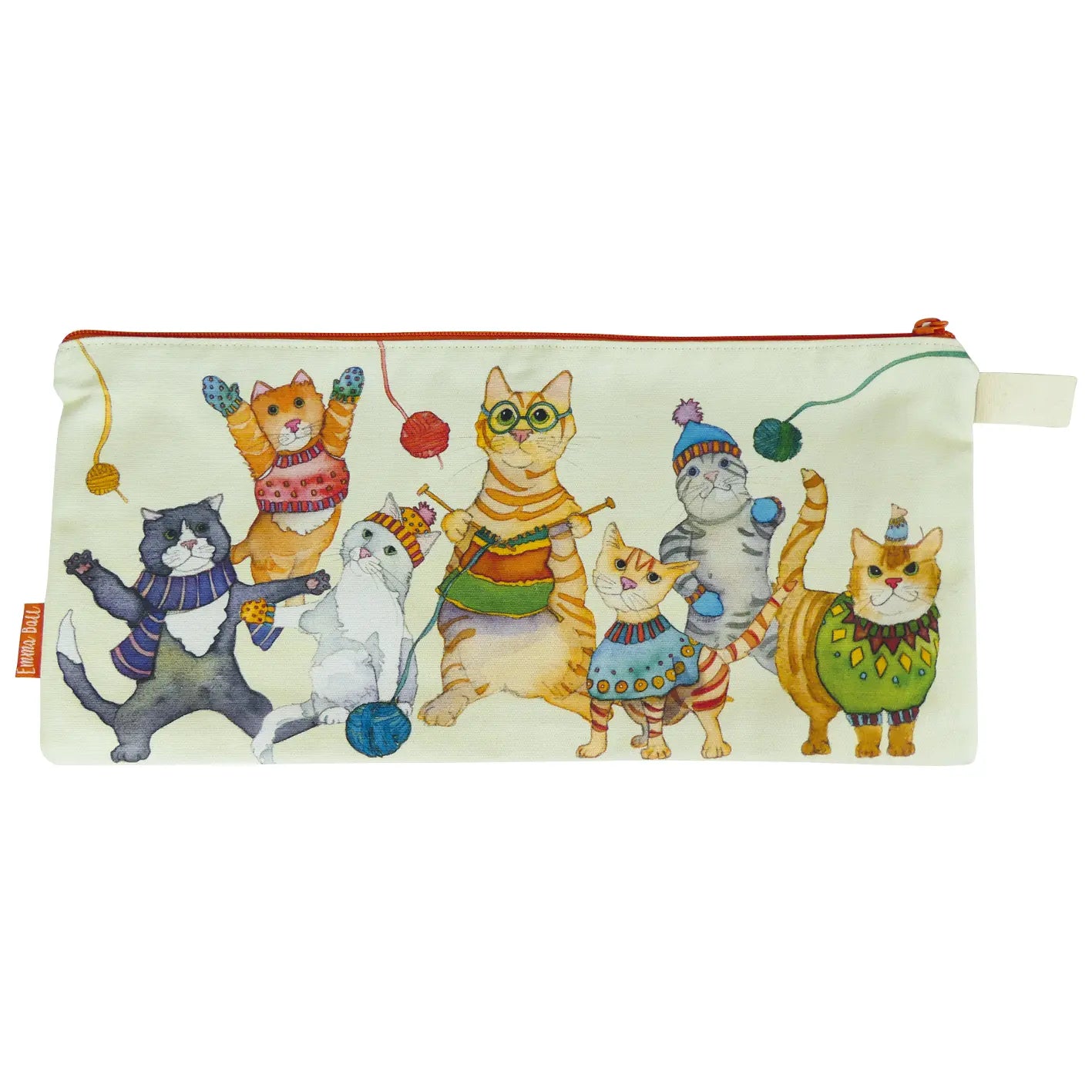 Long Project Bag - Kittens in Mittens - LPB04 - Emma Ball