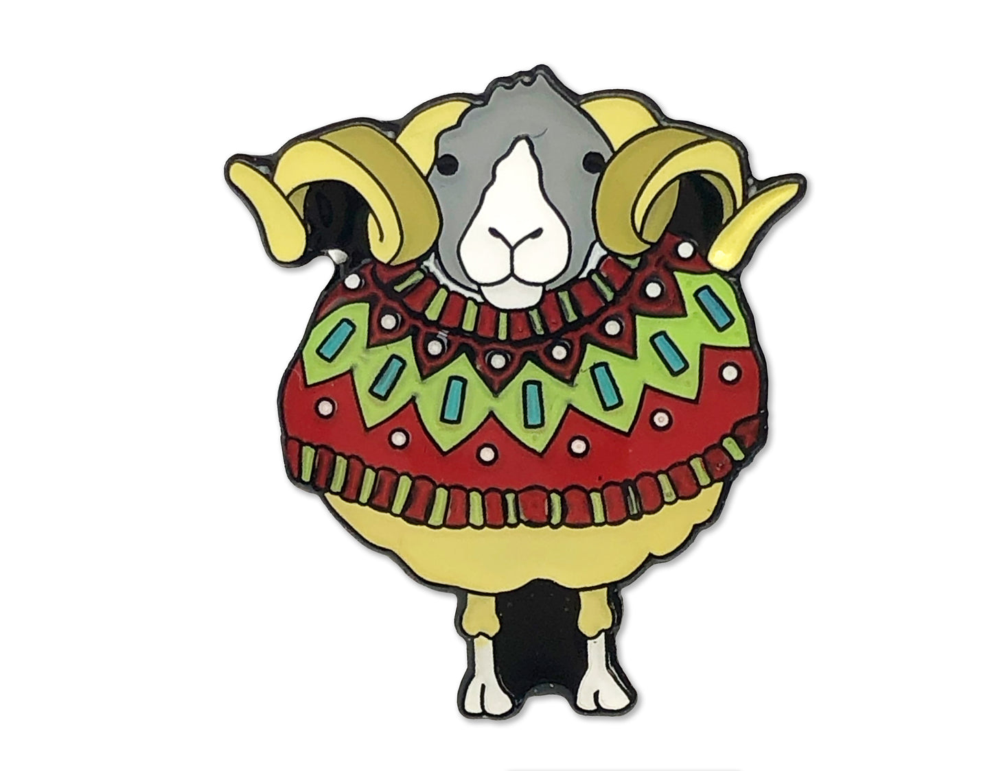 Enamel Pins - Woolly Sheep in Sweaters - PIN19 - Emma Ball