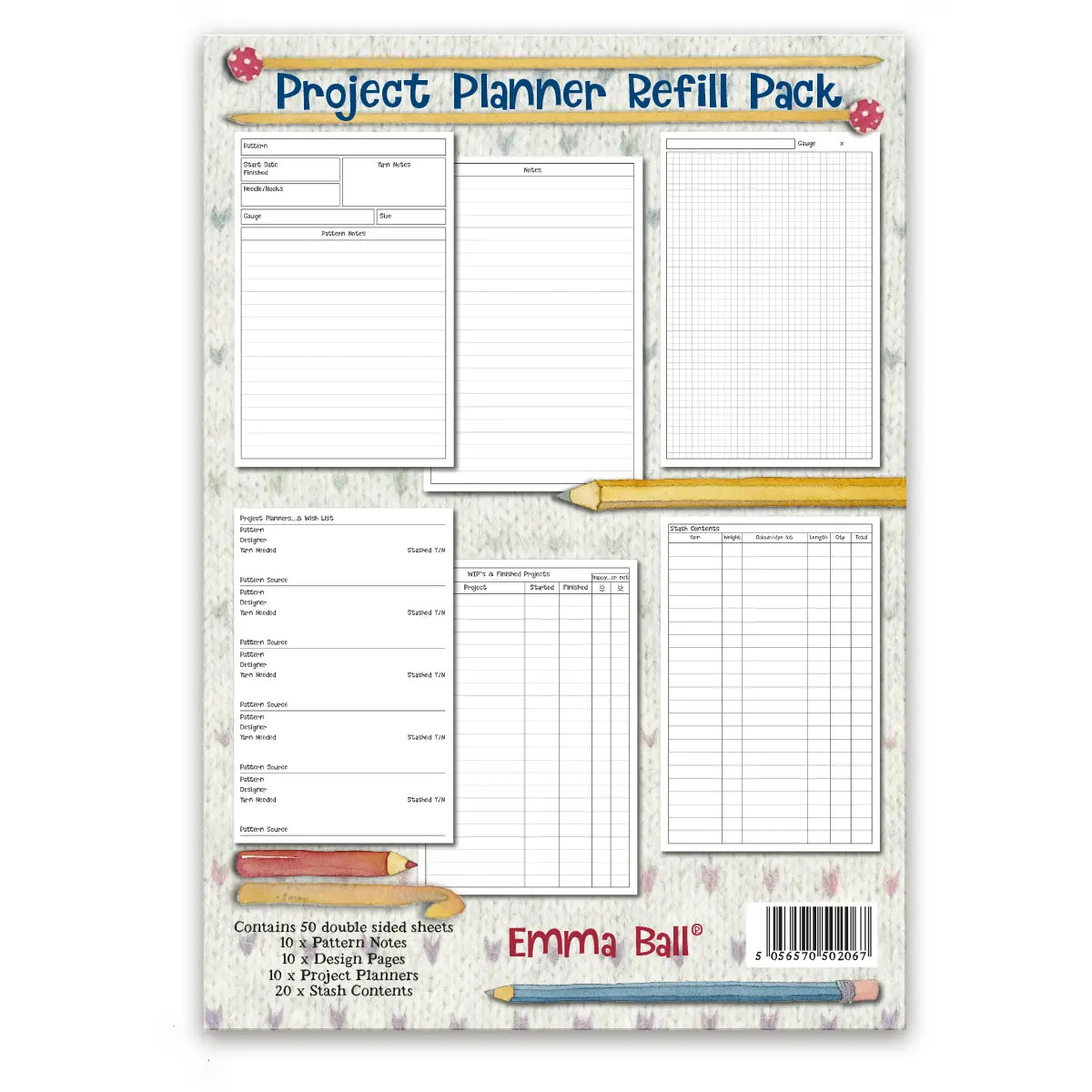 Project Planner Refill Pack