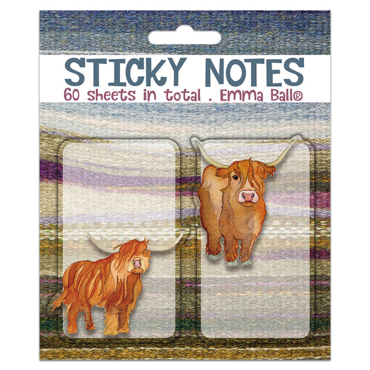 Sticky Note Pads - Highland Coos - SN11 - Emma Ball