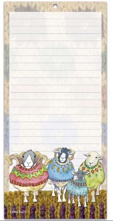 Magnetic Notepad - Sheep in Sweaters - NP77 - Emma Ball