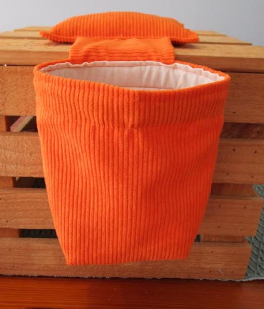 100% Cotton Thread Catchers - Orange Corduroy