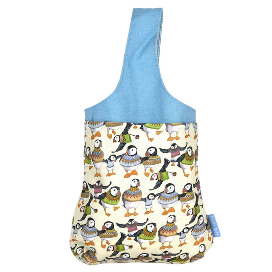 Small Wrist Bags - Woolly Puffins - WRIST03 - Emma Ball