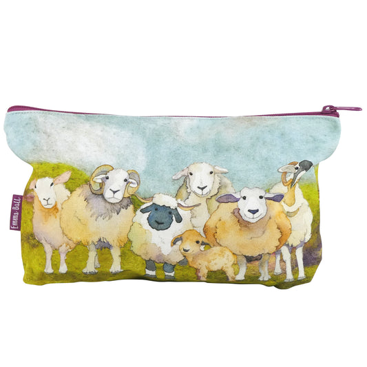 Zipped Pouch - Felted Sheep - ZP13 - Emma Ball