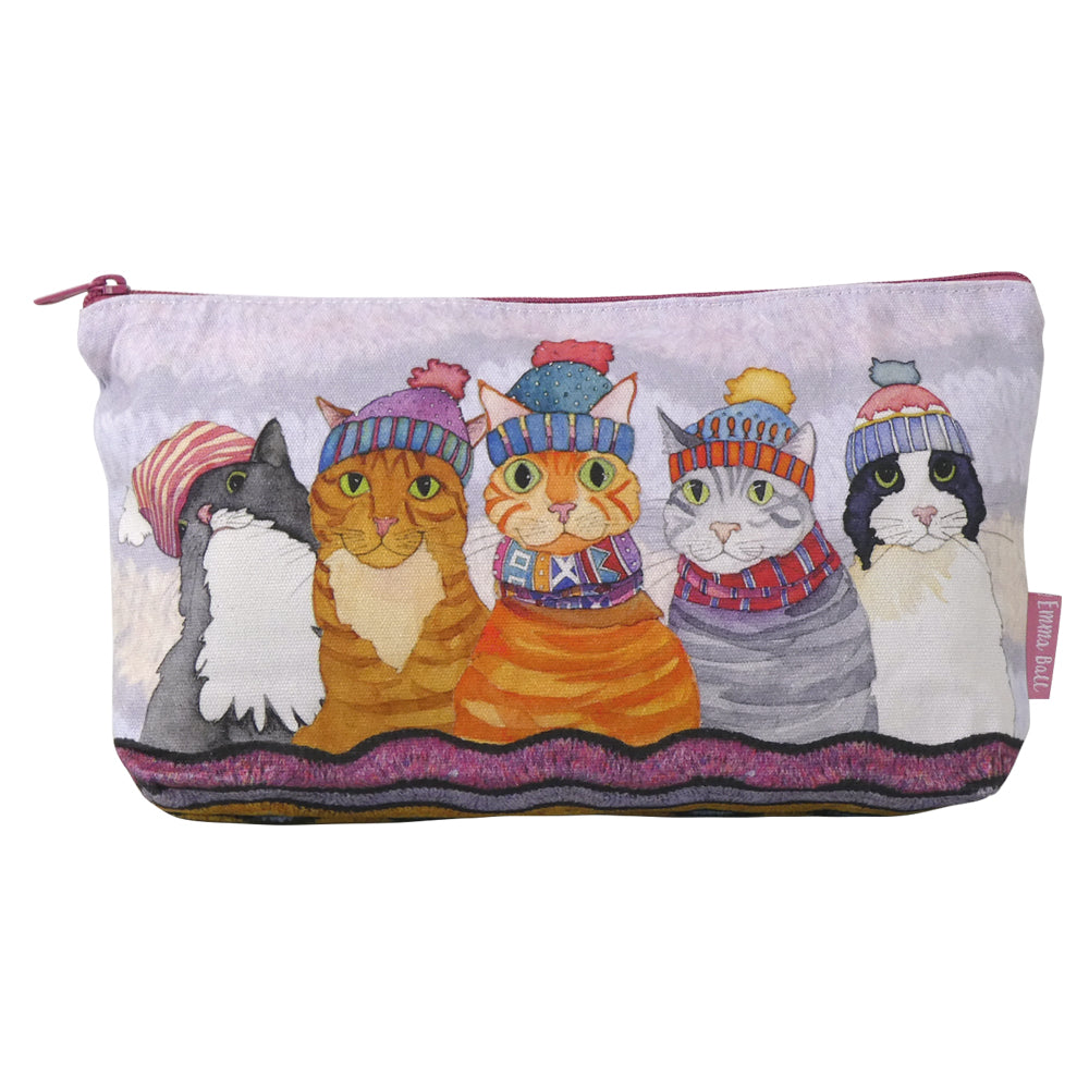 Zipped Pouch - Cats in Hats - ZP23 - Emma Ball